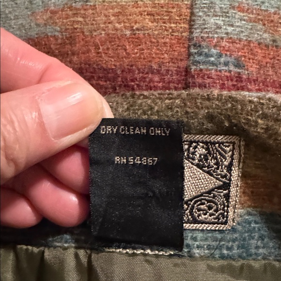 Vintage Express Jeans Wool Southwestern Tapestry Wrap Midi Skirt Multi Italy-S - Picture 8 of 8